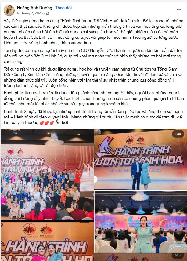 Phản hồi người tham dự