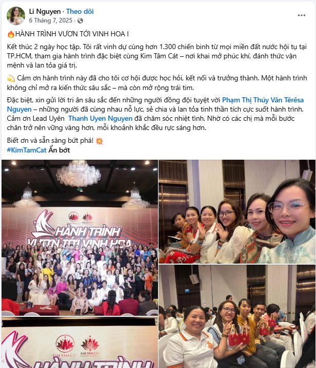 Phản hồi người tham dự