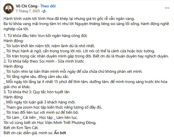 Phản hồi người tham dự