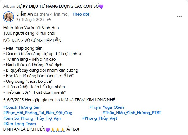 Bài đăng trước chương trình